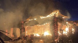 В селе под Киржачом пожар уничтожил частный дом
