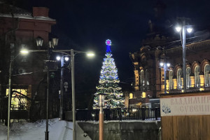 Владимир начали украшать к Новому году