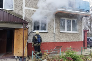 На проспекте Строителей во Владимире произошел пожар