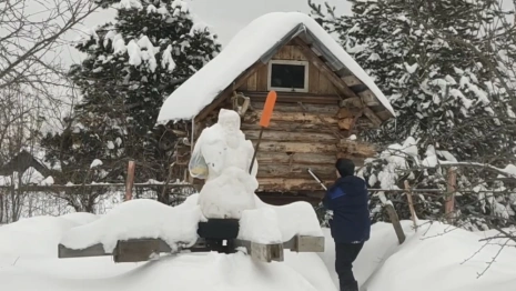 Во Владимирской области заметили избушку на курьих ножках