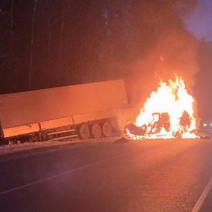 Стала известна личность сгоревшего водителя Lexus после ДТП под Гусь-Хрустальным