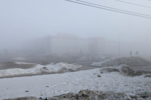 Владимир окутал утренний туман 20 марта