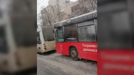 Во Владимире столкнулись два автобуса