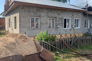 На пожаре под Меленками пострадал 81-летний мужчина