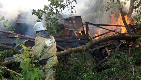 Во Владимирской области при пожаре пострадала пенсионерка