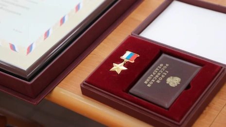 В Муроме семье погибшего на Украине майора передали звезду Героя России