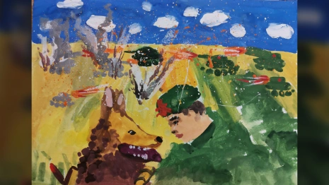 Портрет фронтовой собаки от владимирцев покажут в Музее Победы