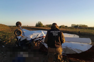 Появилось видео с места крушения самолета во Владимирской области