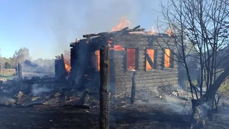 В Ковровском районе на пожаре пострадал человек