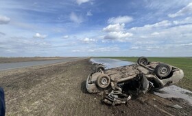 Водитель пострадал в ДТП с перевернутой машиной на Северном обходе Камешково