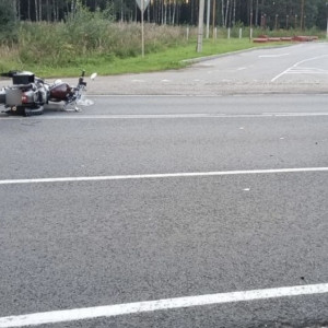 В Гусь-Хрустальном районе мотоциклист влетел в иномарку