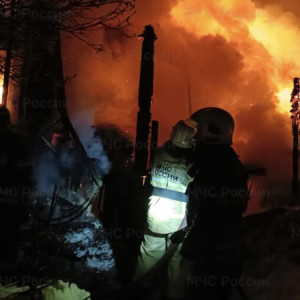 В Муроме вспыхнул частный жилой дом