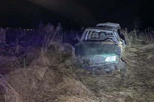В Камешковском районе водитель улетевшей в кювет иномарки попал в больницу