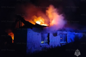 Во Владимирской области вспыхнул частный дом