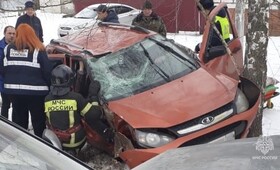 Водителя и пассажира «Лады» увезли в больницу после ДТП в Юрьев-Польском