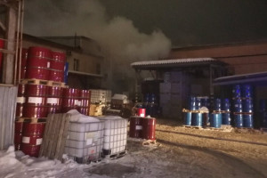 Во Владимире потушили предприятие по производству полиуретанов 