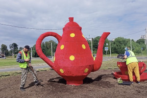 Во Владимире на Лыбедской магистрали появились новые арт-объекты