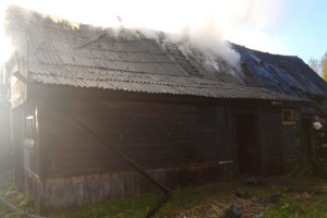 Во Владимирской области на пожаре пострадала 58-летняя женщина