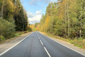 В Киржачском районе отремонтировали дорогу до мемориала Гагарину