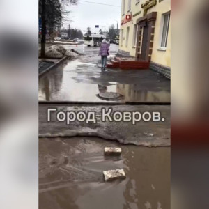 Жители Коврова записали обращение к президенту из-за ужасного состояния дорог