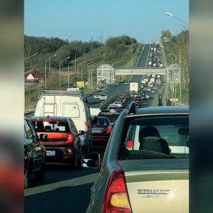 Владимирцы встали в огромной пробке на улице Куйбышева