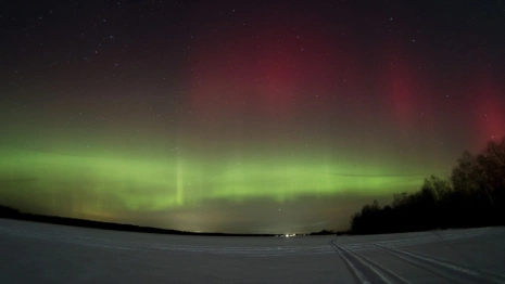 В небе над Владимирской областью заметили первое в 2024 году северное сияние