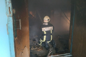 Во Владимирской области сгорел стекольный цех