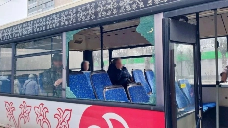 Во Владимире в автобусе с пассажирами вдребезги разбилось окно