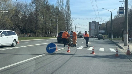 Во Владимире на пяти улицах обновили разметку 
