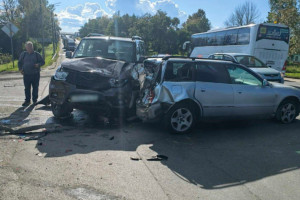 Во владимирском микрорайоне Юрьевец произошло ДТП с автобусом и Audi 