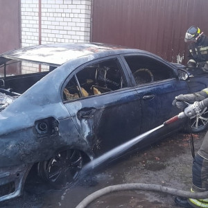 В Гусь-Хрустальном сгорела иномарка