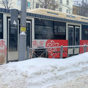 Во Владимире на остановке столкнулись два автобуса №28