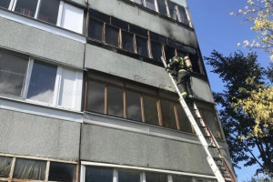 Во Владимире загорелся балкон многоэтажки
