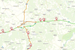 Участки ремонта федеральных дорог во Владимирской области нанесли на карту