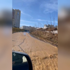 Во Владимире снова повредили трубу при строительстве дублера Октябрьского проспекта