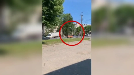 В Александрове баннер «Мы – Россия» упал на машину