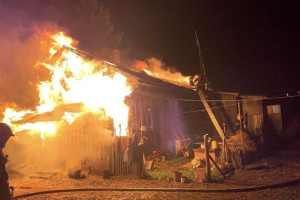 При пожаре в Суздальском районе погиб 56-летний мужчина