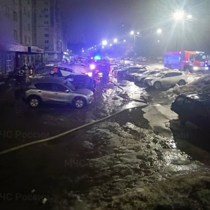 Во Владимире ночью загорелся гастроном 