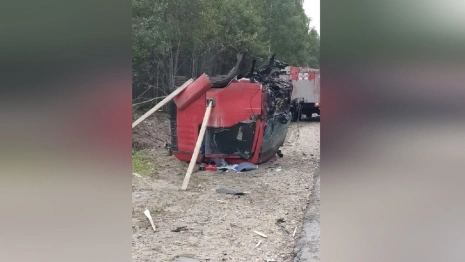 На трассе под Муромом столкнулись две фуры