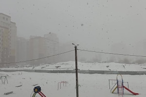 Во Владимире 8 марта повалил снег хлопьями