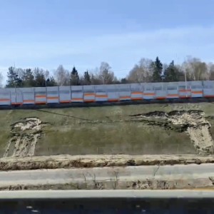 Во Владимире на трассе М-12 в районе Мостостроя «поплыли» склоны