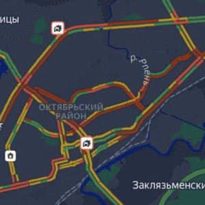 Как упавший столб и снегопад парализовали движение во Владимире