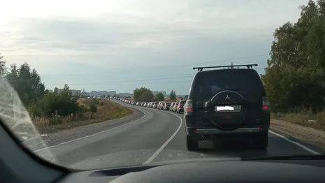  На въезде во Владимир выросла 4-километровая пробка
