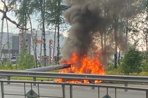 Водитель заживо сгорел в автомобиле после ДТП у «Глобуса» во Владимире