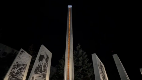 Во Владимире стела «Город трудовой доблести» получила архитектурную подсветку