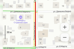 Во Владимире почти на месяц запретят движение транспорта по улице Гражданской