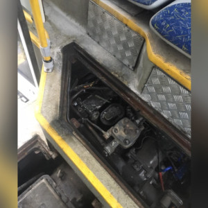 Во Владимире в Добром загорелся автобус