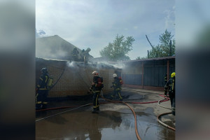 В Коврове произошел крупный пожар в производственном здании