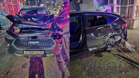 Во Владимире 31-летний пьяный водитель Haval влетел в ЛЭП