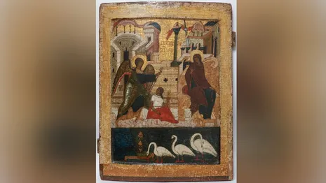 Старинную владимирскую икону выставили в Санкт-Петербурге